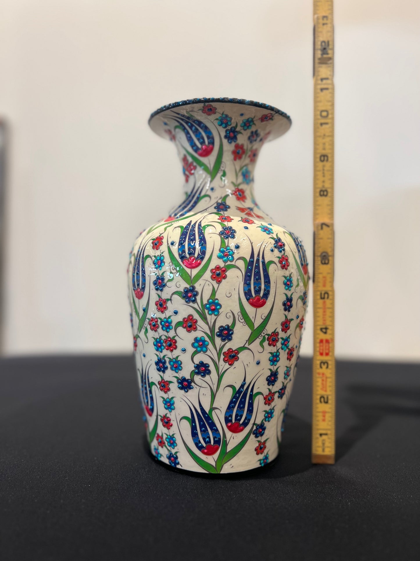 Hand made ceramic phone speaker and matching vase